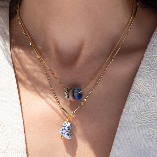 BLUE DOGGY NECKLACE