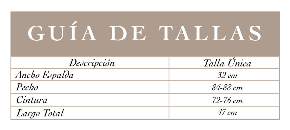 Guía de tallas