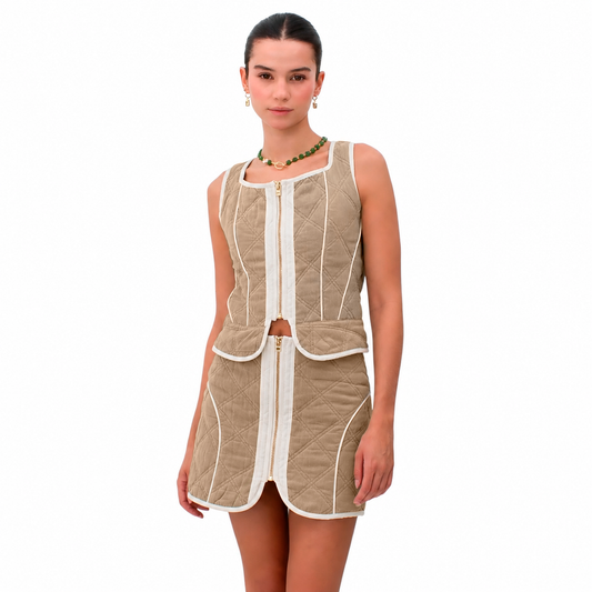 UNA TAUPE CORSET