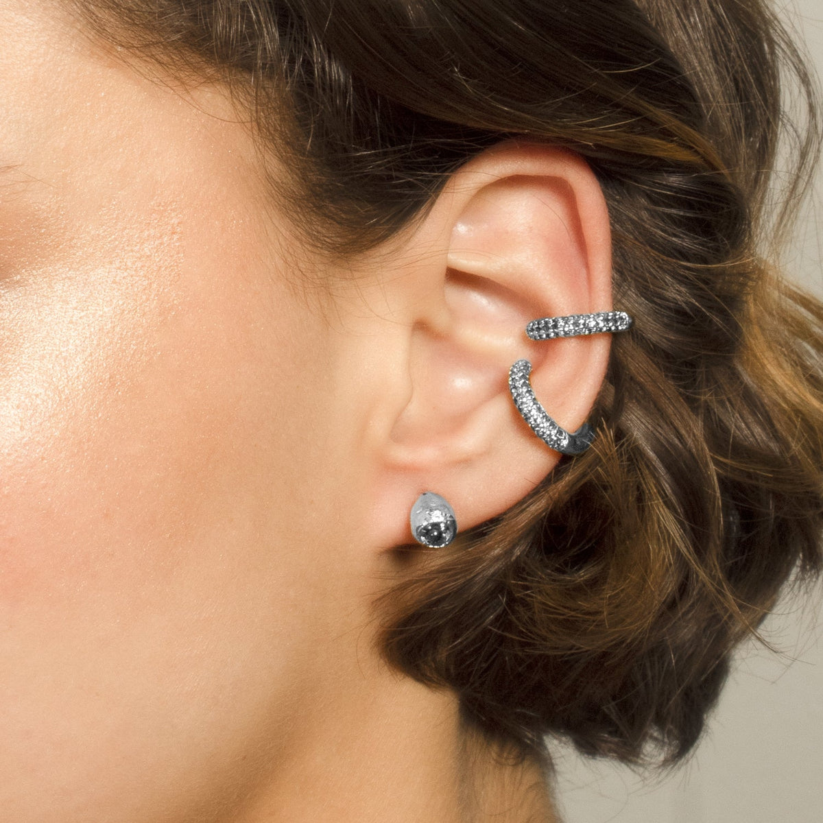 SILVER EAR CUFF CARDIUS