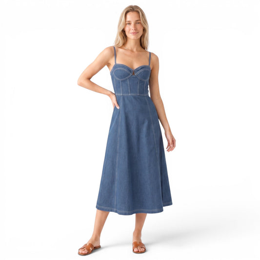 DUNE DRESS BLUE