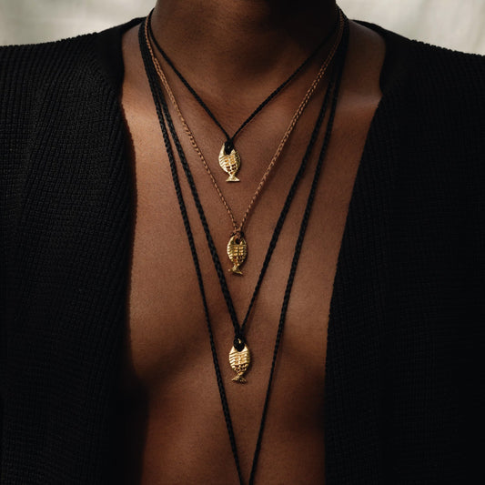 BROWN DUPLI NECKLACE