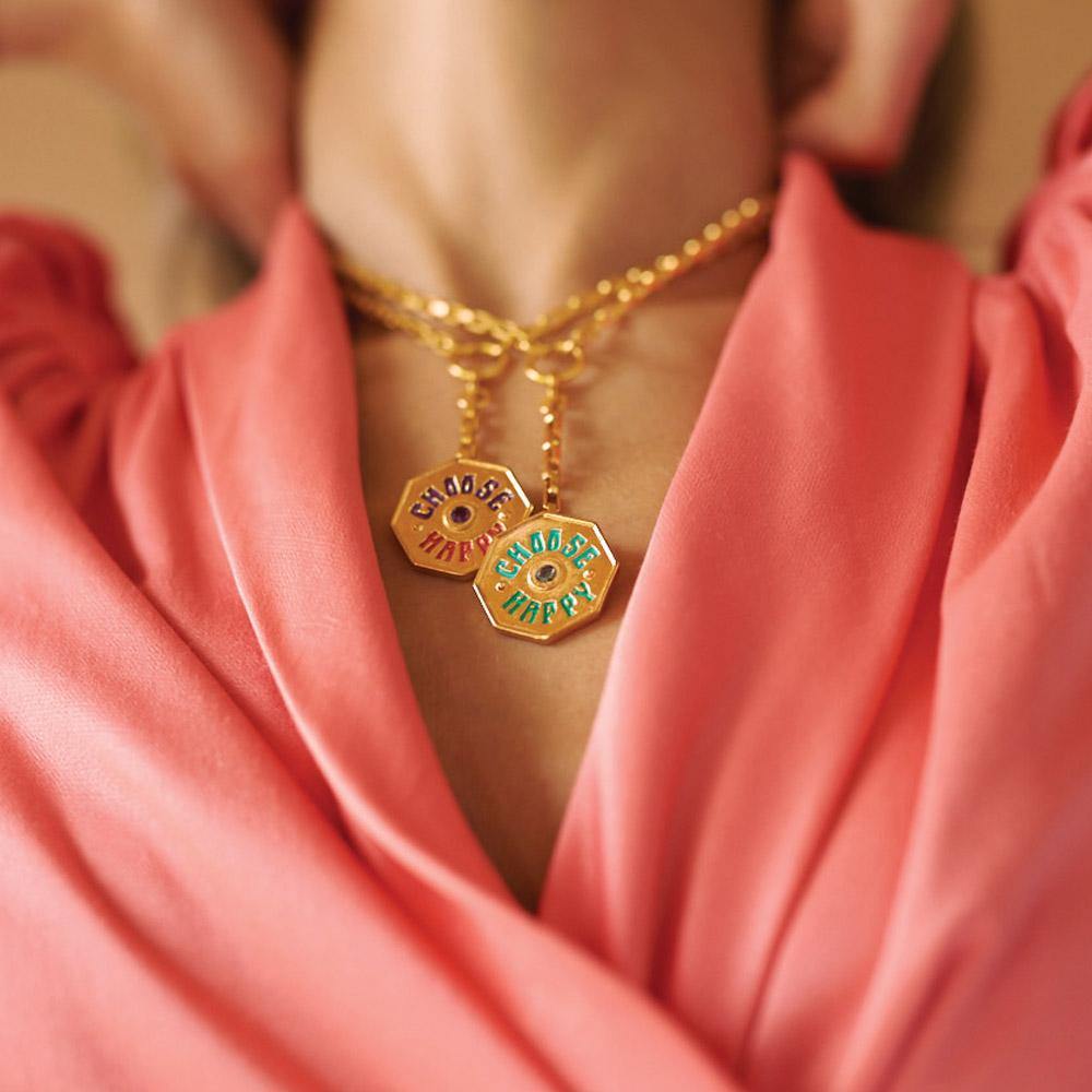 CHOOSE HAPPY NECKLACES - Pajarolimon Colombia