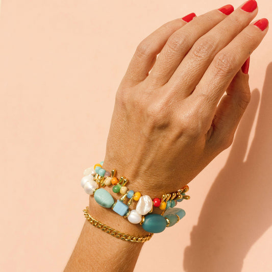 PULSERA TURQUESA - Pajarolimon Colombia