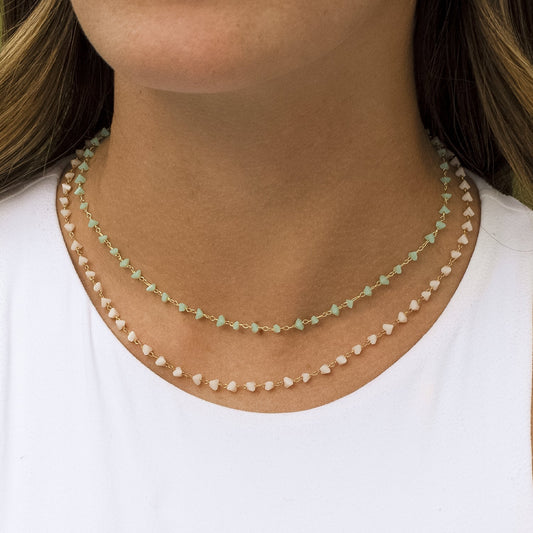 CRISTAL GREEN NECKLACE