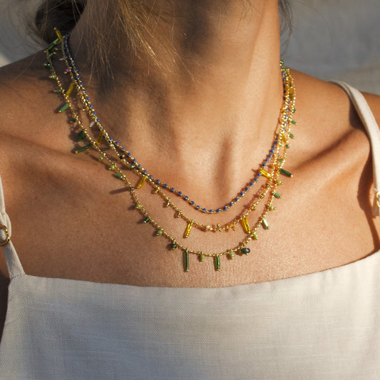 CRIT MIX NECKLACE YELLOW