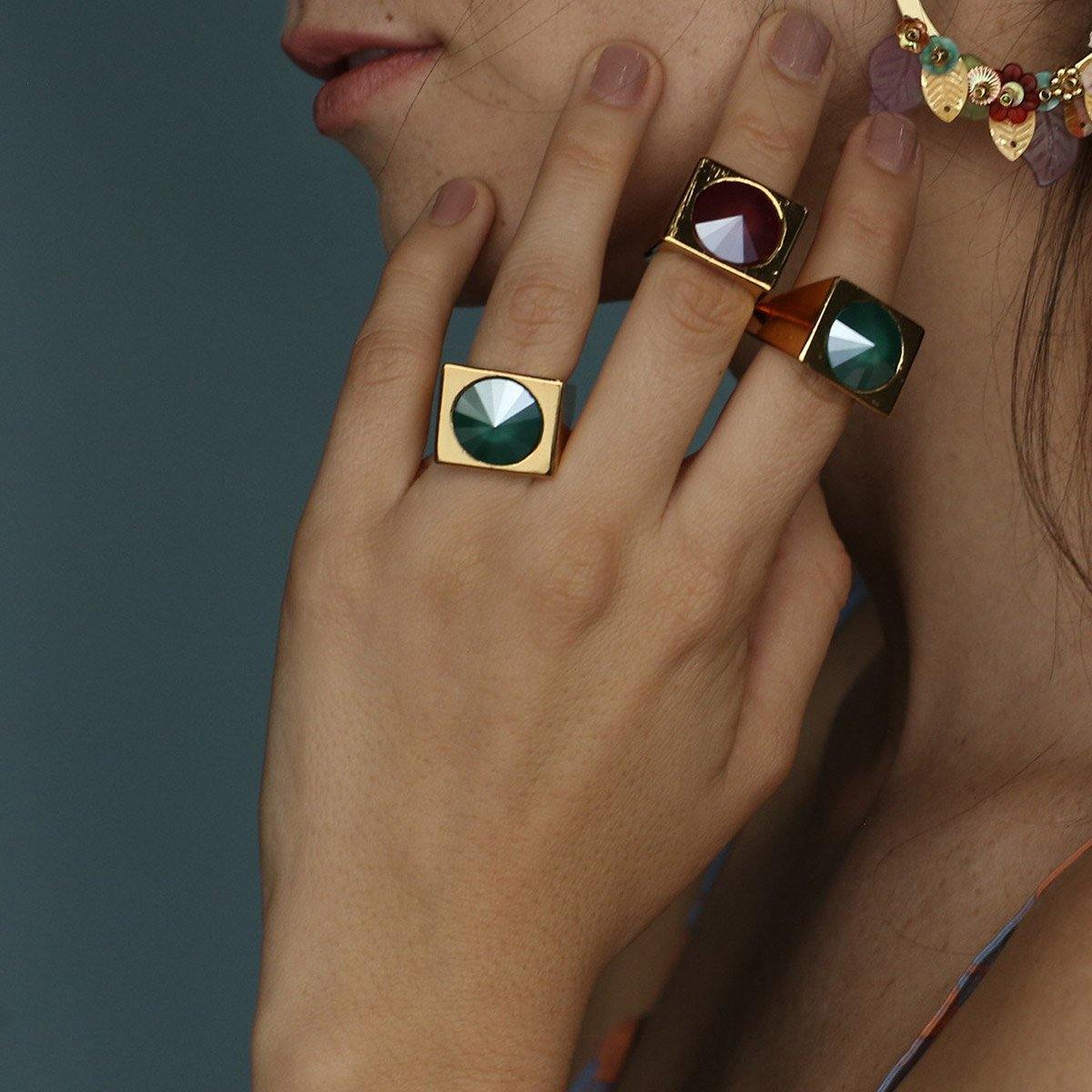 GLAM SQUARE RING - ICONS para mujer - Pajarolimon Colombia