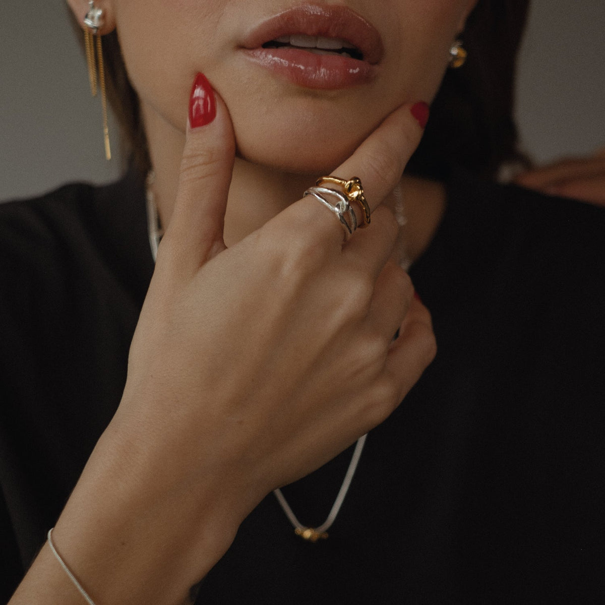 ANILLO PLATA CROSS