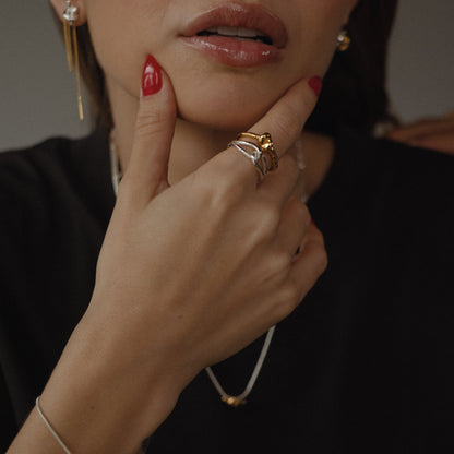 ANILLO PLATA CROSS
