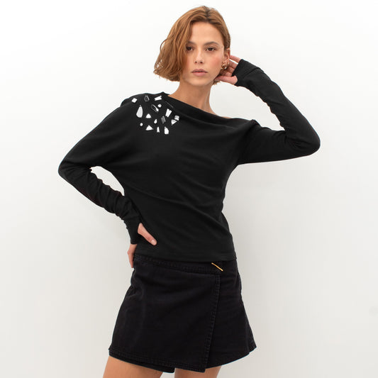 DAZZLE BLACK SKORT