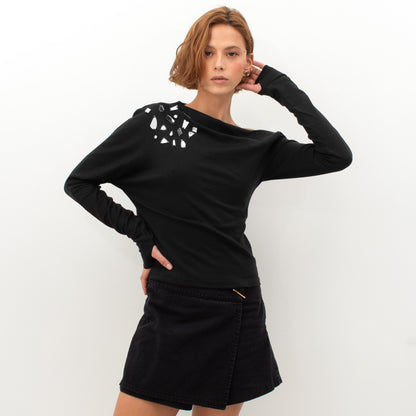 LUSTRE BLACK SHIRT
