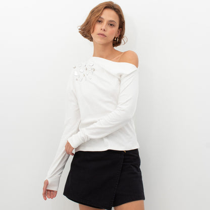 LUSTRE IVORY SHIRT