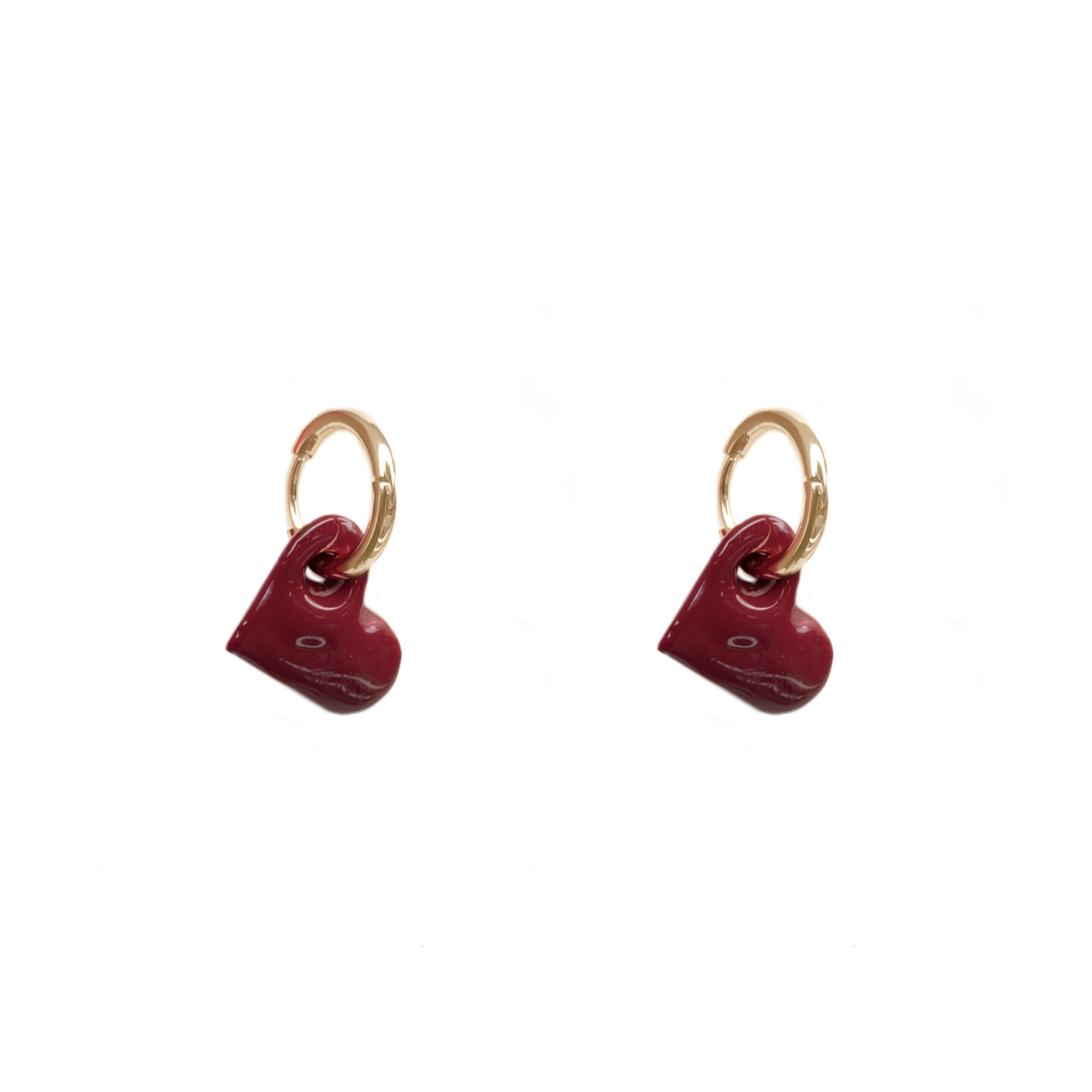 RED GLASSE HOOPS