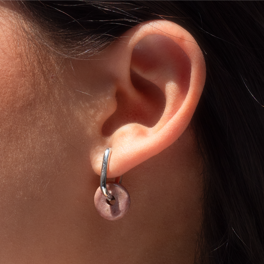 LIA SILVER HOOPS