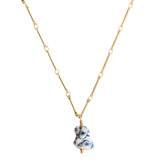 BLUE DOGGY NECKLACE