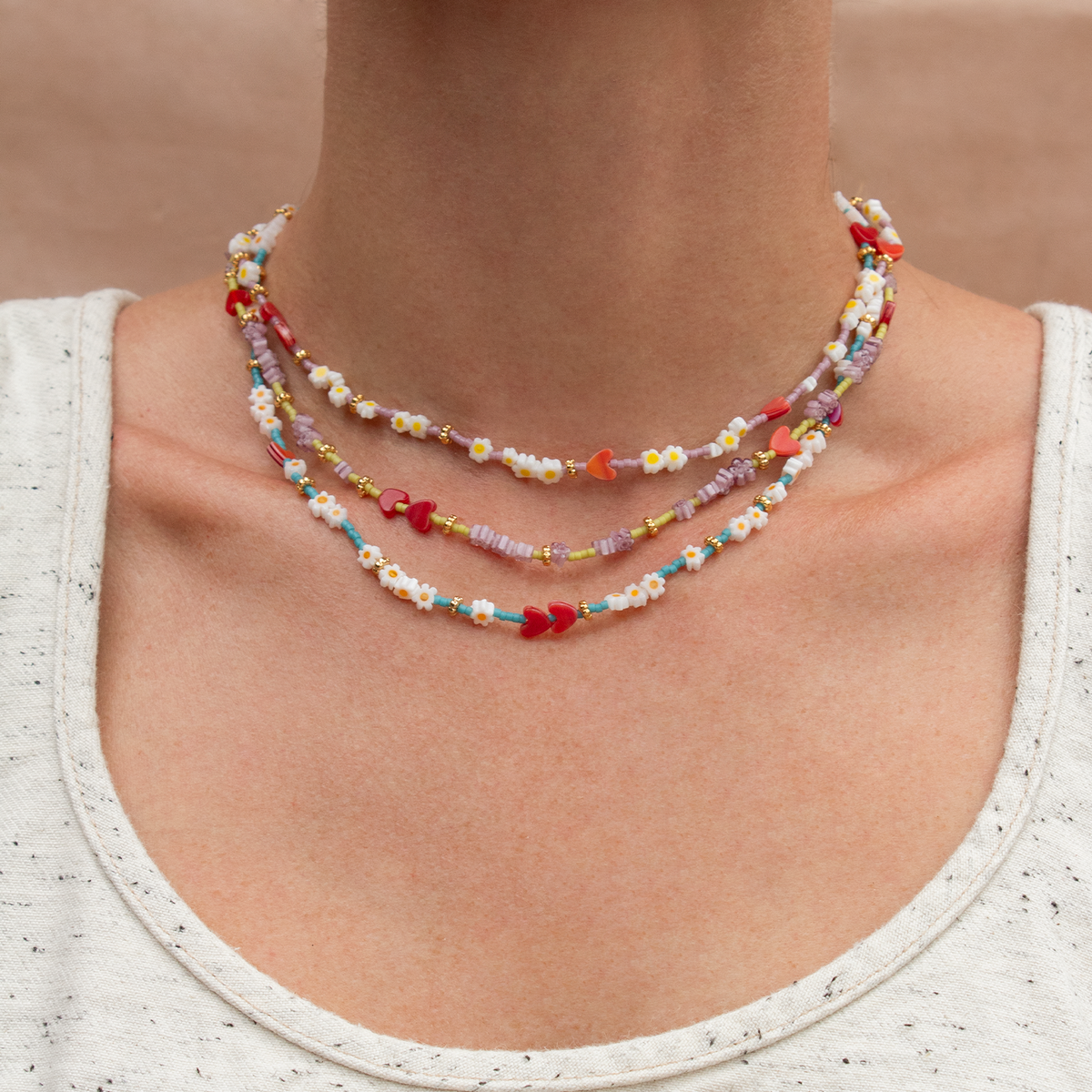 ROSY HEART NECKLACE