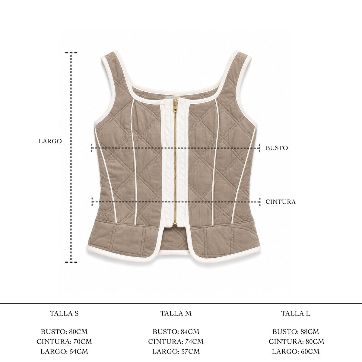 UNA TAUPE CORSET