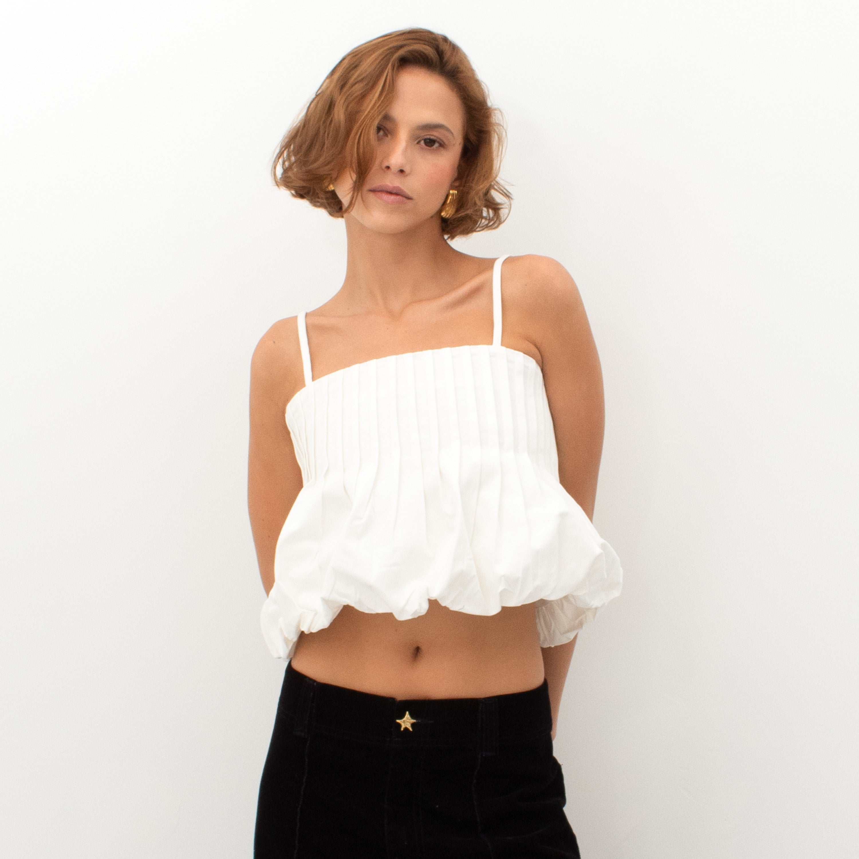 CROP TOP GLOB IVORY