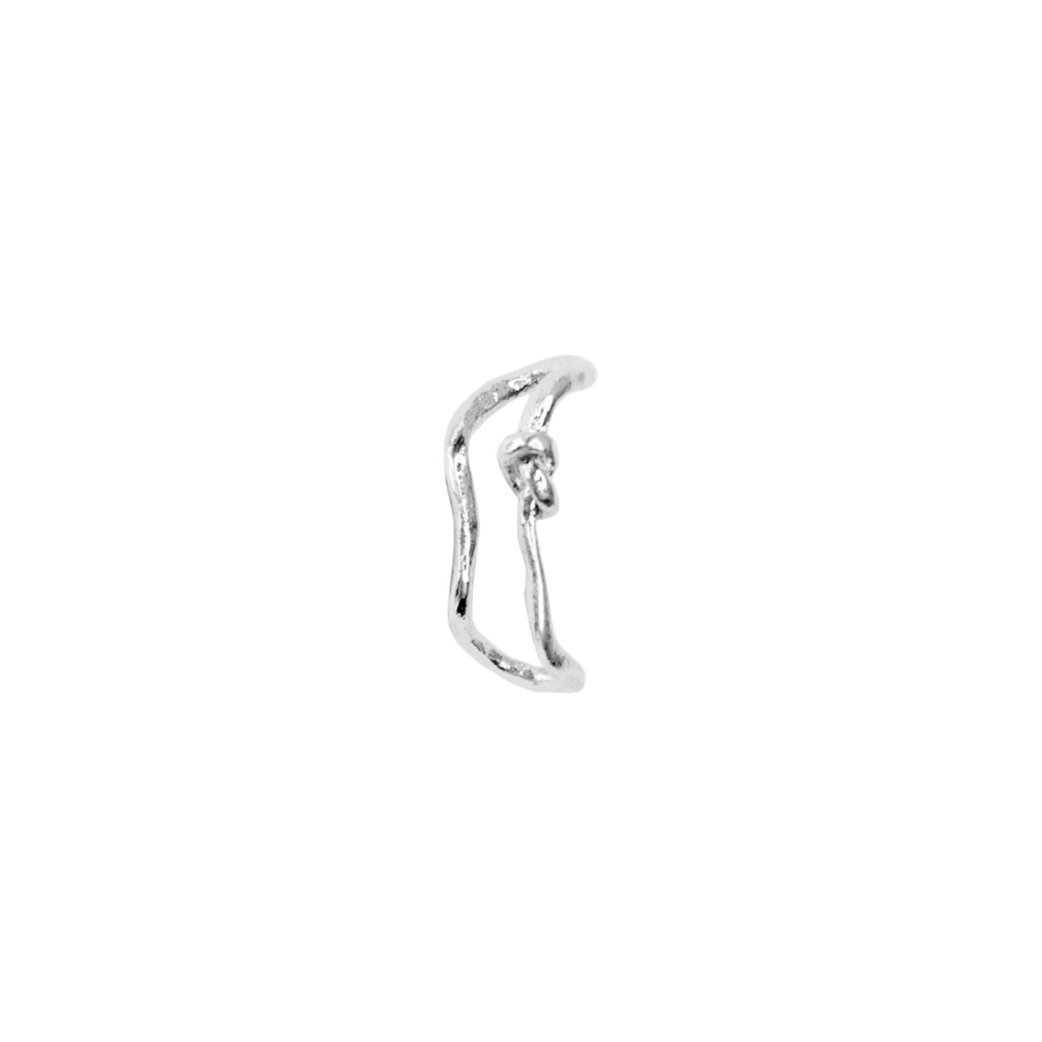 SILVER LOOP EAR CUFF