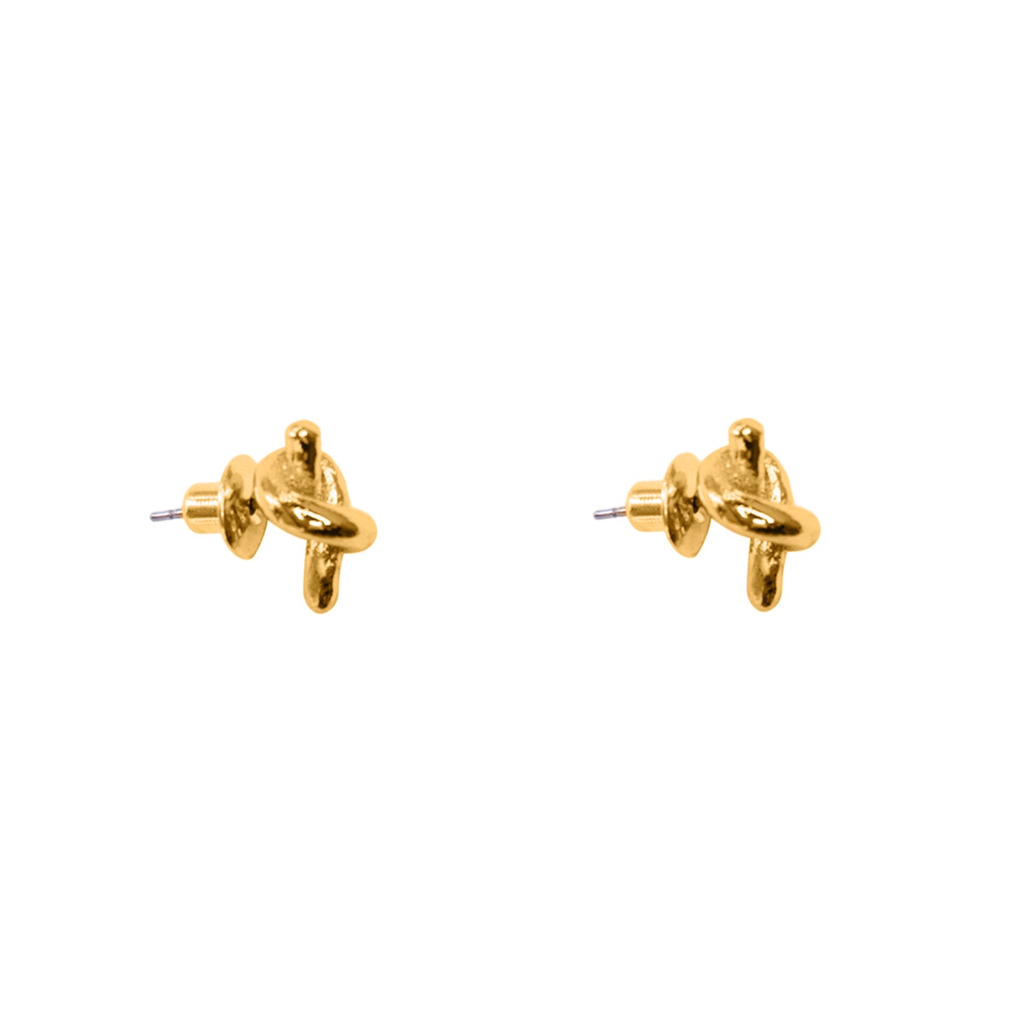 MINI GOLD TWIST EARRINGS