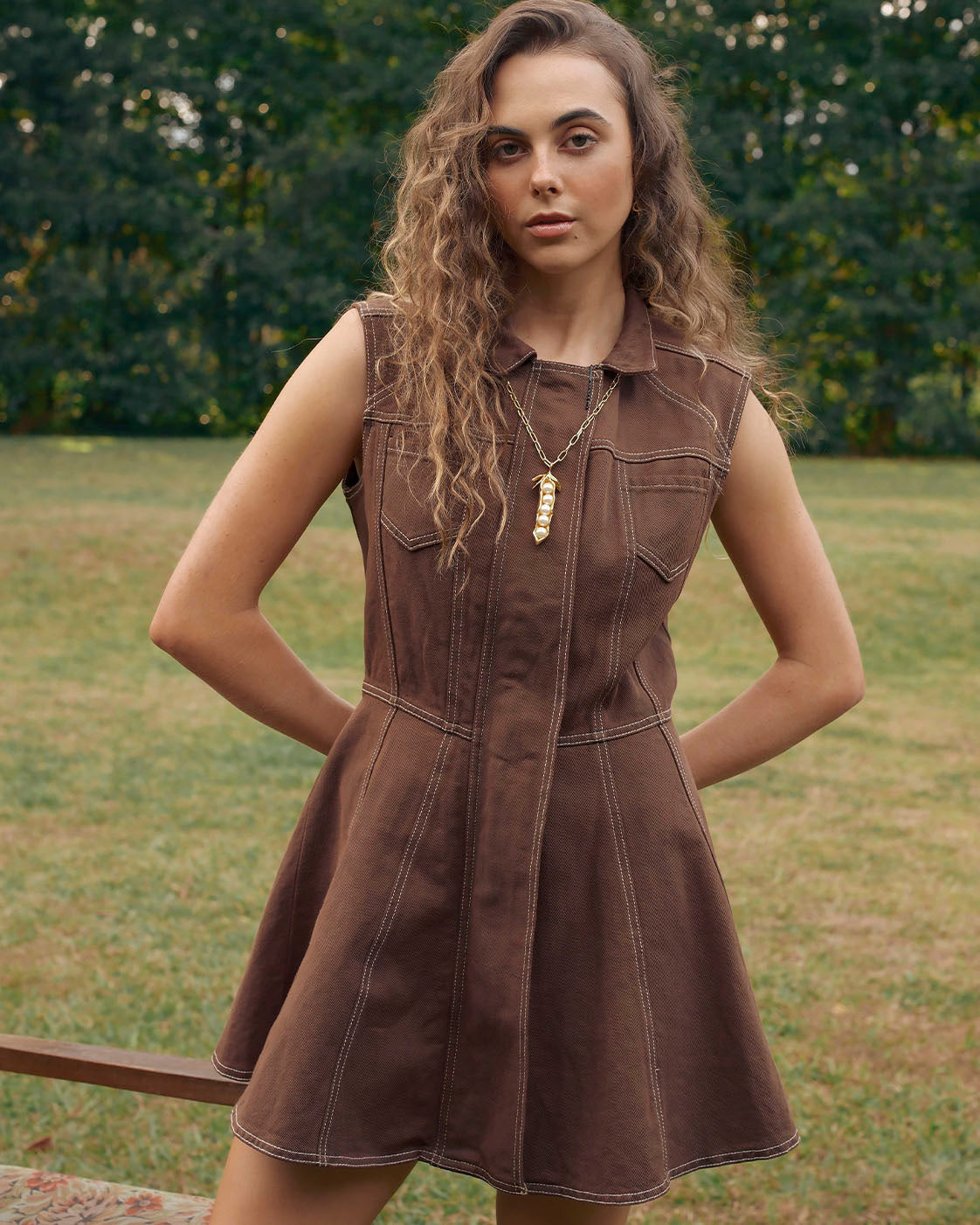 ZELVA MOCCA DRESS