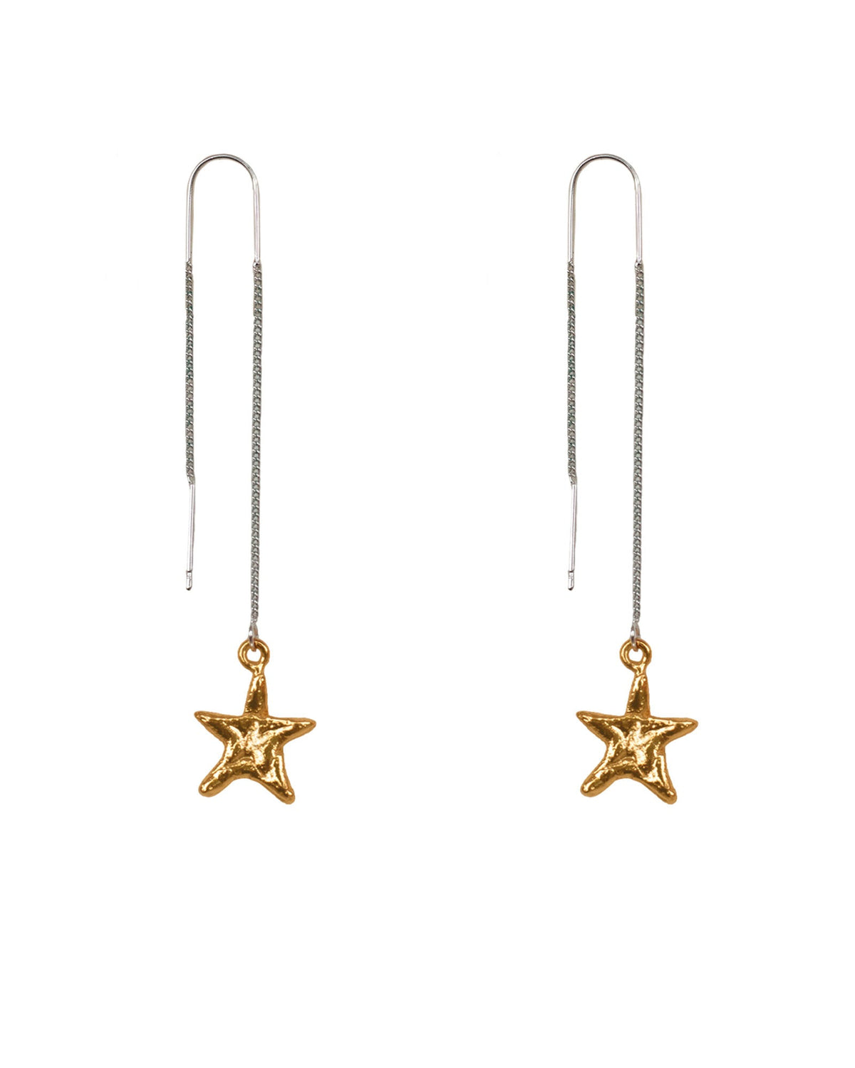 GOLDEN BRILLI TRIM STICK EARRINGS