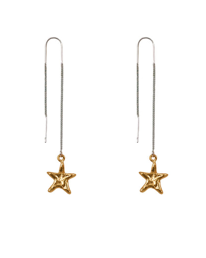 GOLDEN BRILLI TRIM STICK EARRINGS