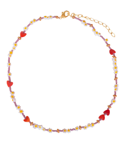 BLUSH DAISY NECKLACE