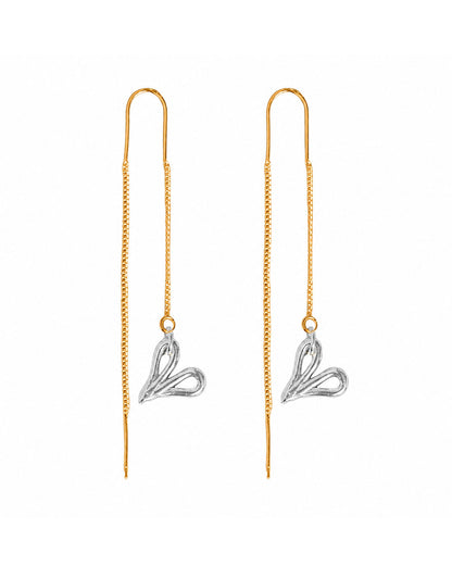 SECRET LOVE STICK SILVER EARRINGS
