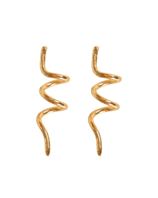 SPAGHETTI GOLD EARRINGS