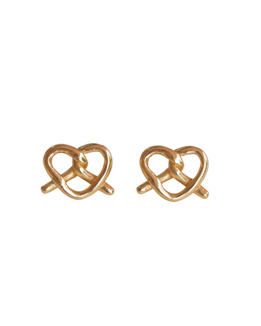 PRETZEL GOLD STUDS