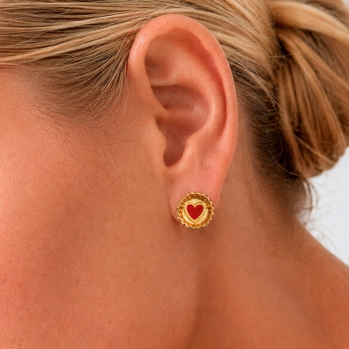 COCA COLA RED GOLDEN STUDS