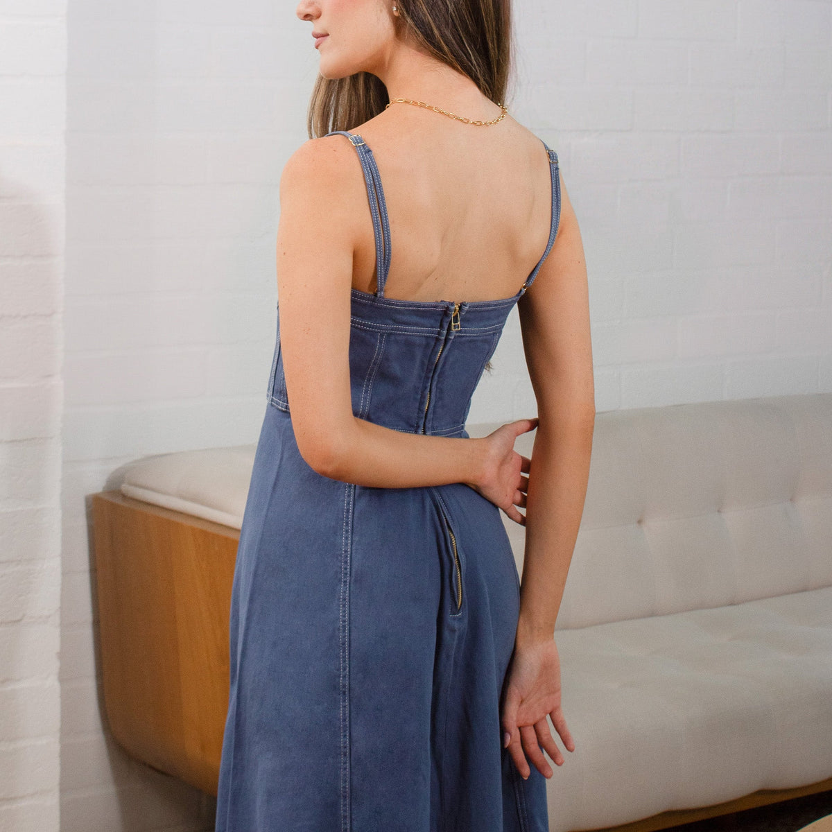 DUNE DRESS BLUE