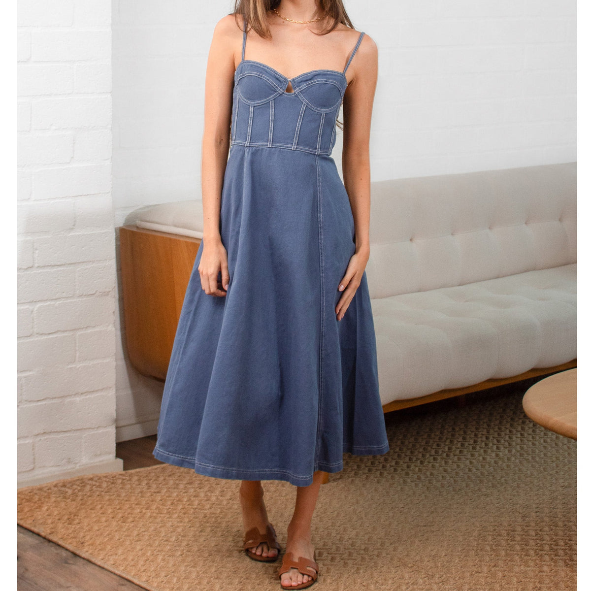 DUNE DRESS BLUE