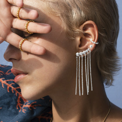 SILVER EARRINGS COMETA
