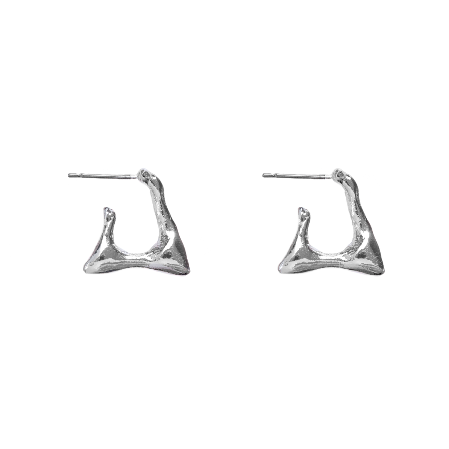 SQUARE SILVER EARRINGS