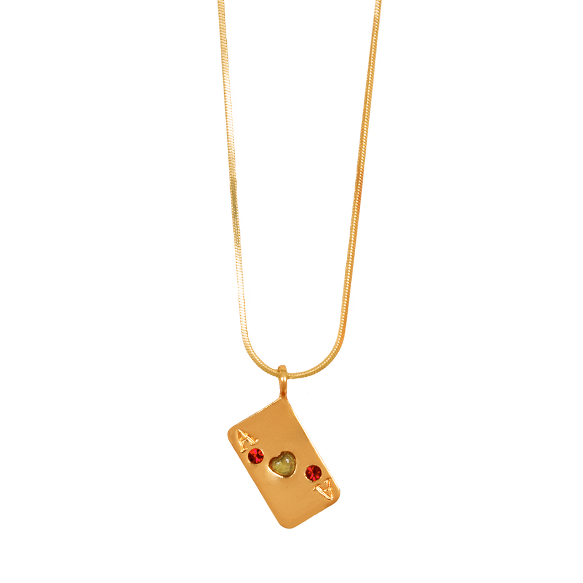 VELVET CARD NECKLACE
