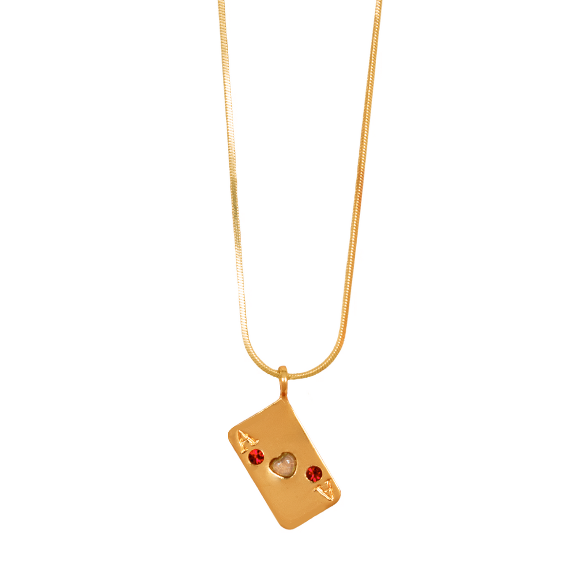 VELVET CARD NECKLACE