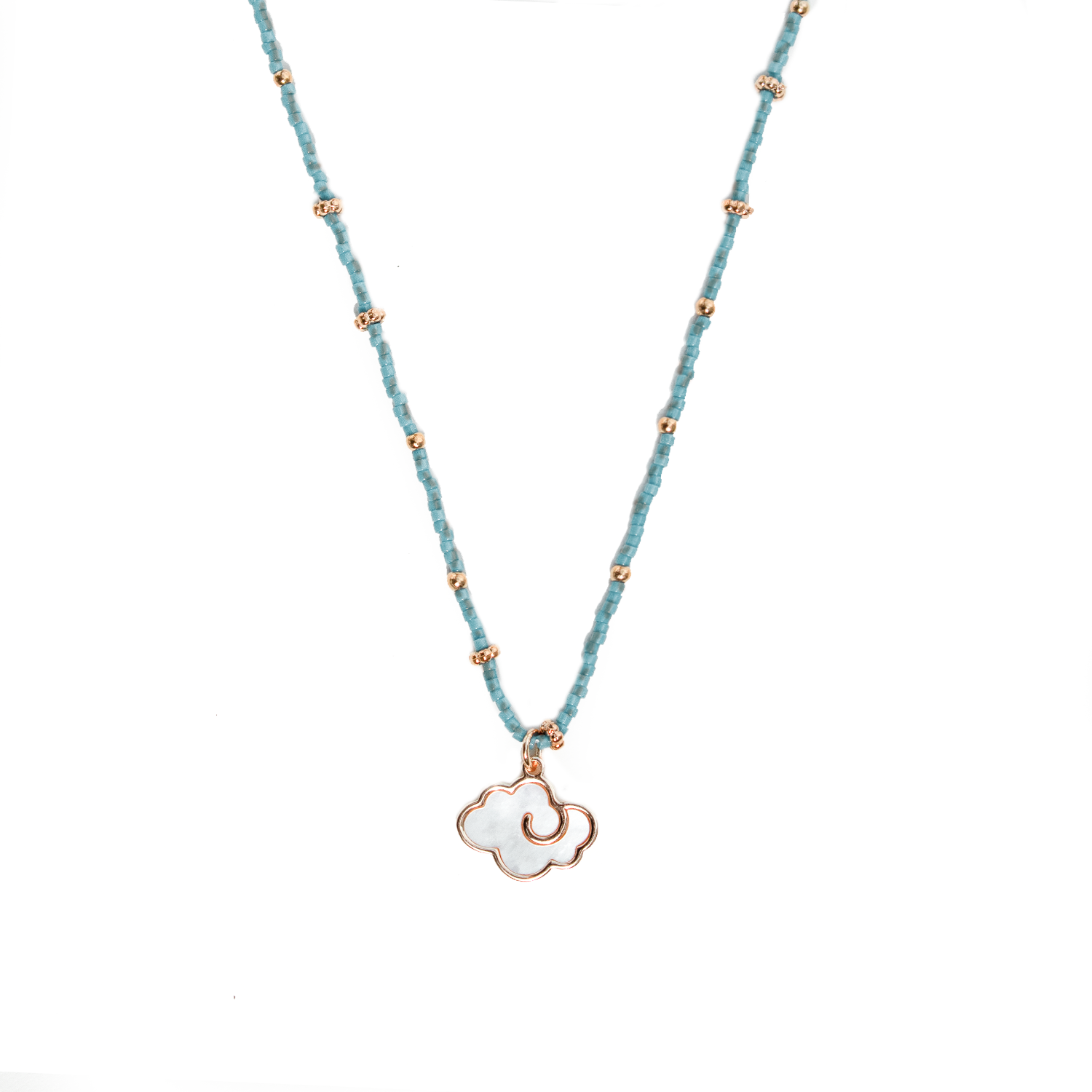 COLLAR CORTO NEBULA SKY BLUE