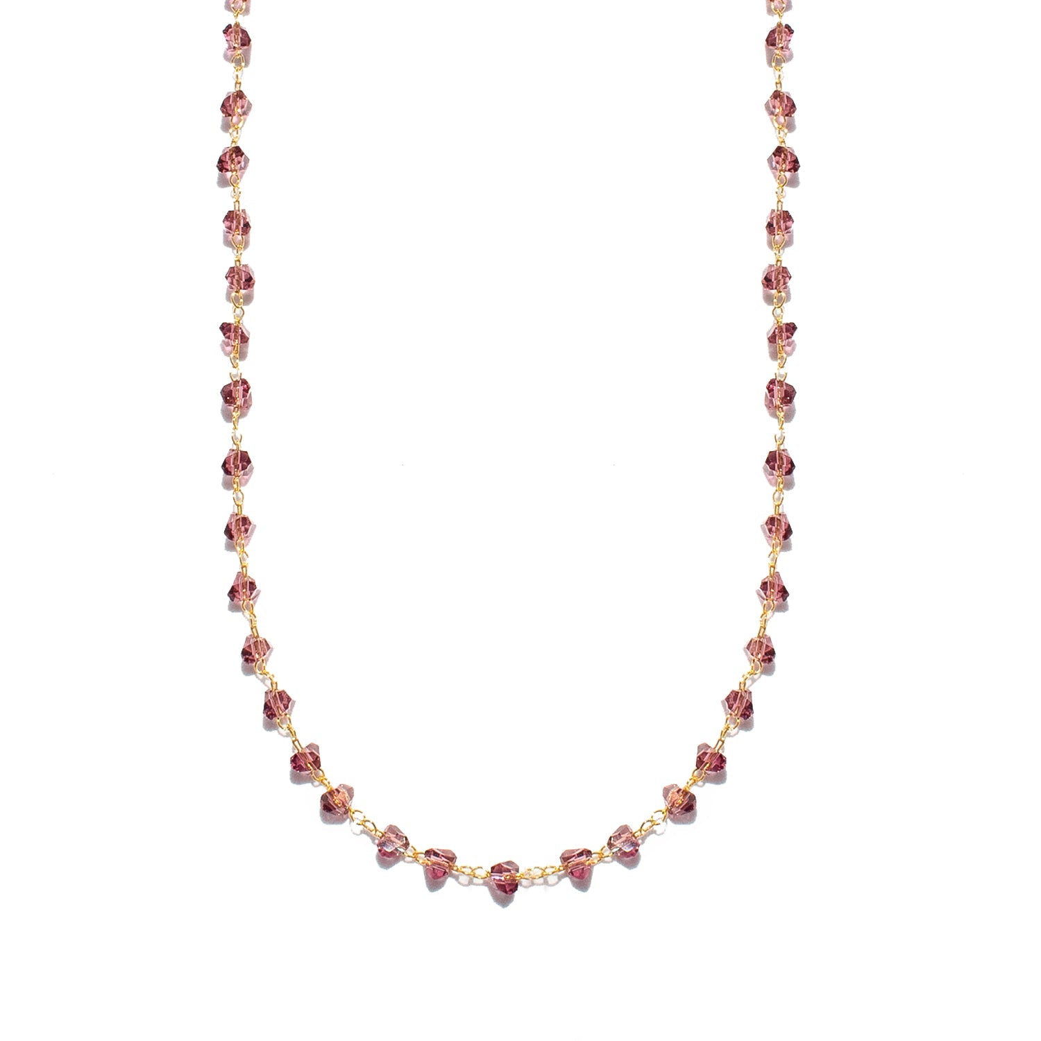 CRISTAL DARK RED NECKLACE