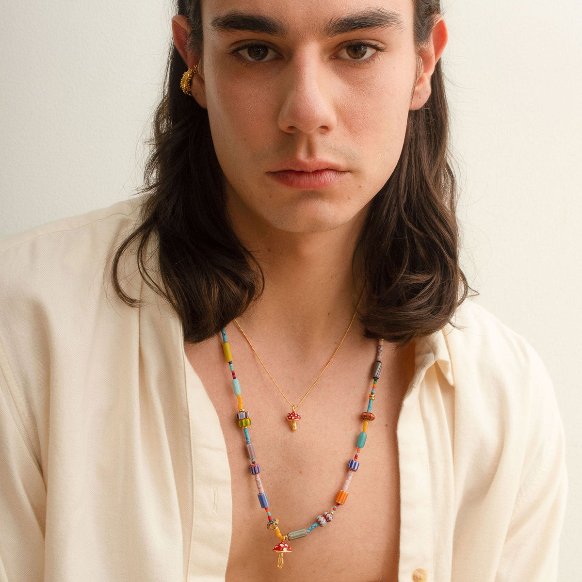RED SETA NECKLACE