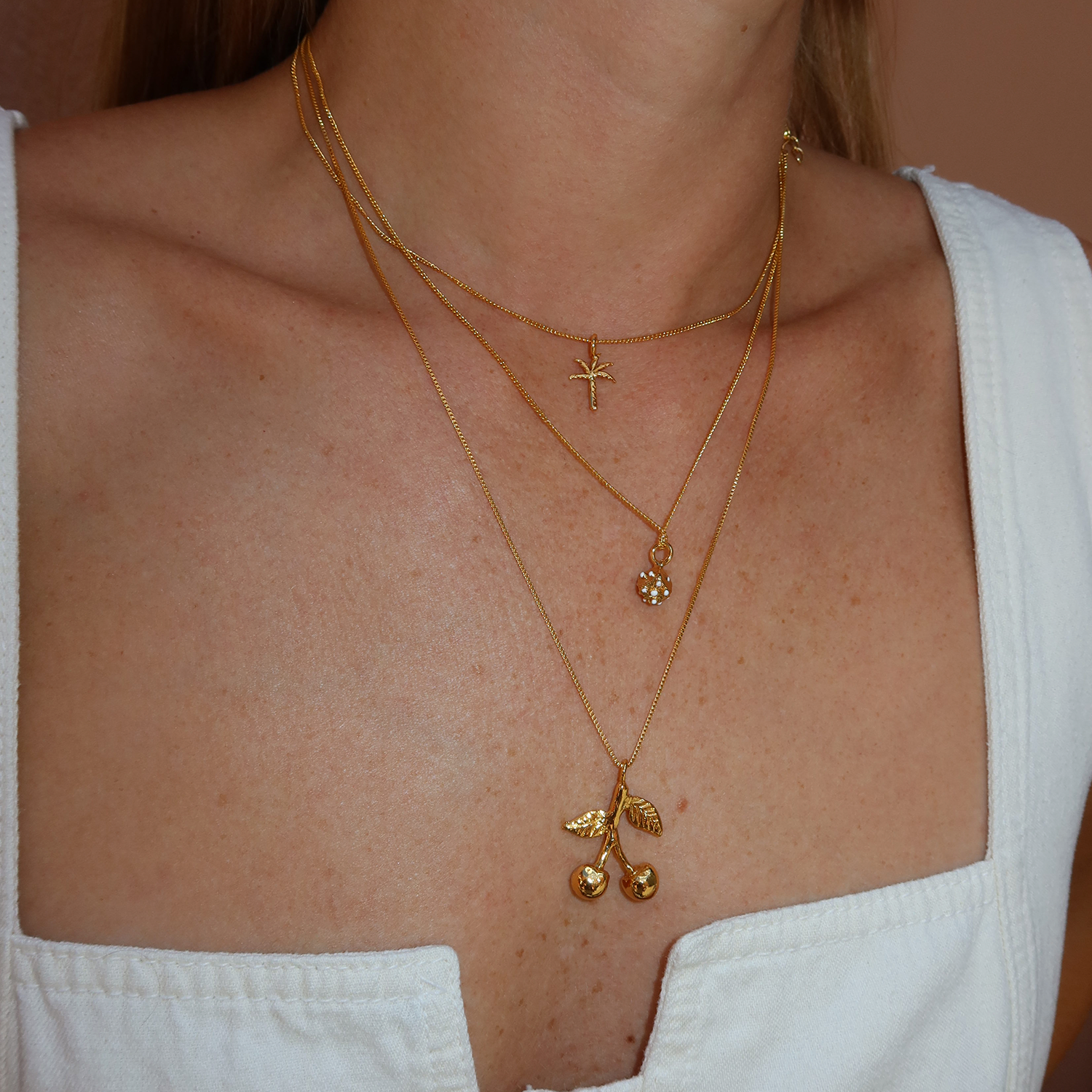 GOLDEN CHERRY NECKLACE