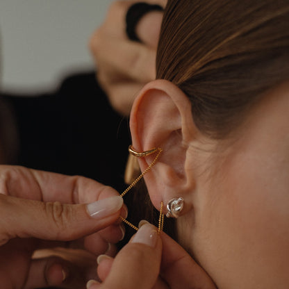 EAR CUFF STICK GOLD