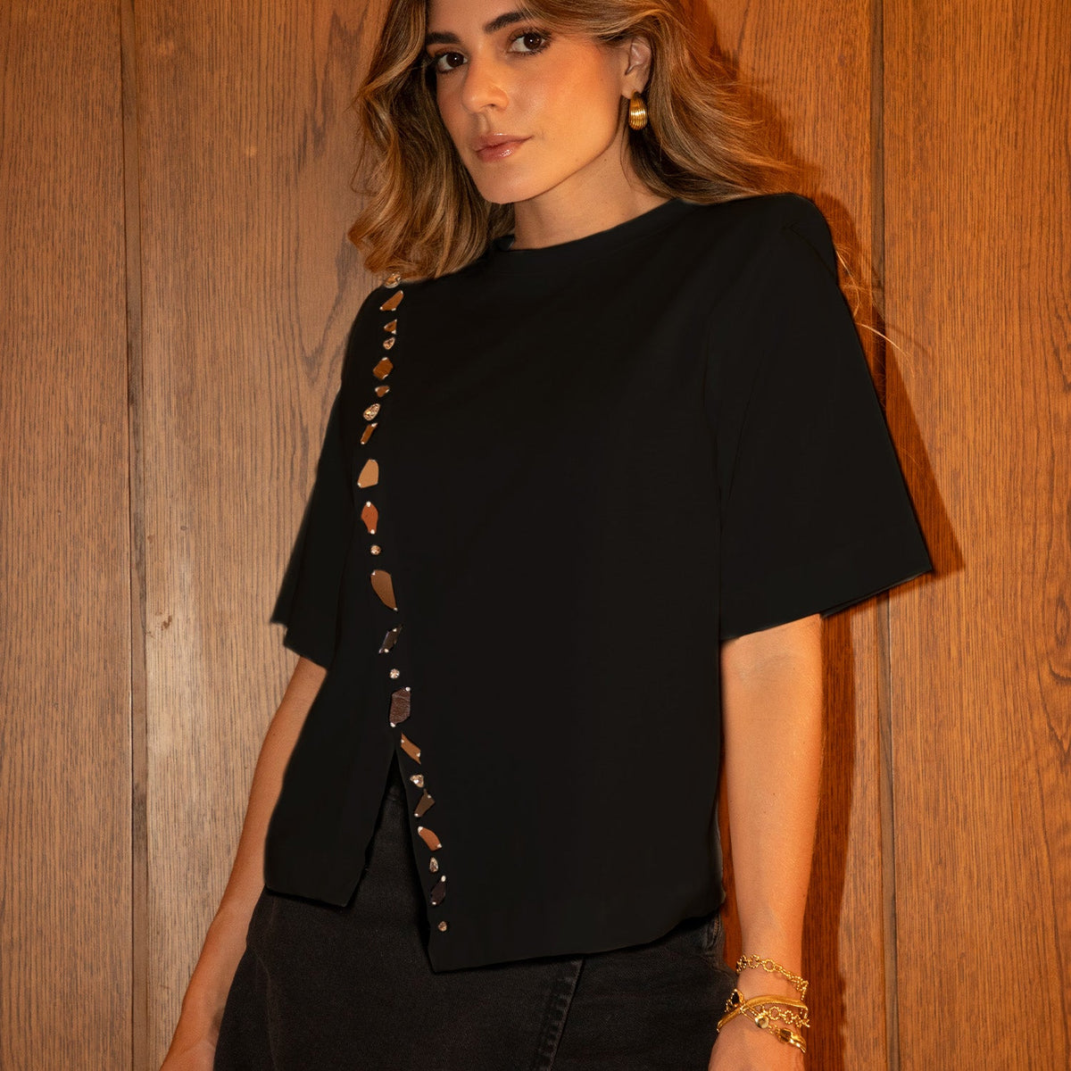 T-SHIRT PRIMS BLACK