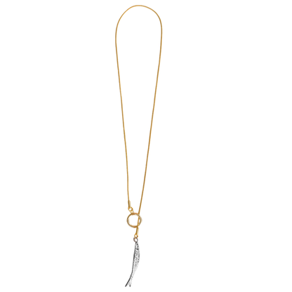 SILVER FISH NECKLACE