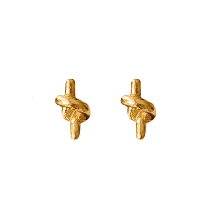 MINI GOLD TWIST EARRINGS