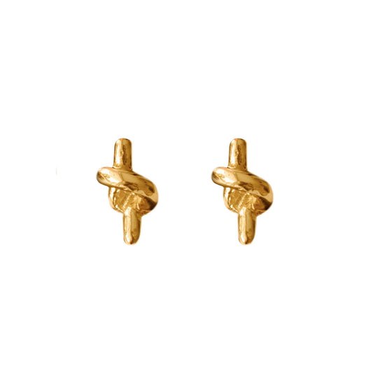 MINI GOLD TWIST EARRINGS