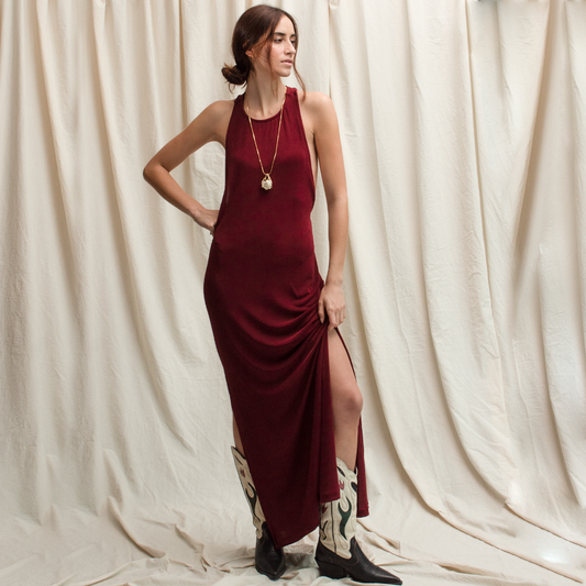 VESTIDO VEGA VINOTINTO