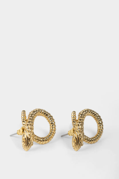 Aretes serpiente circular VELEZ BY PAJAROLIMON - Pajarolimon Colombia