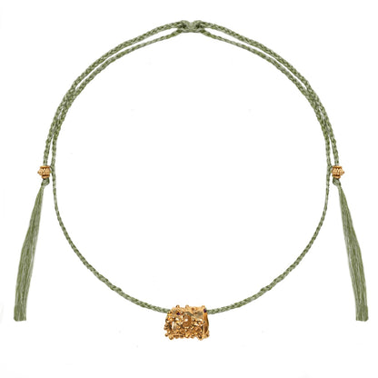 ESFORA NECKLACE THREAD GREEN